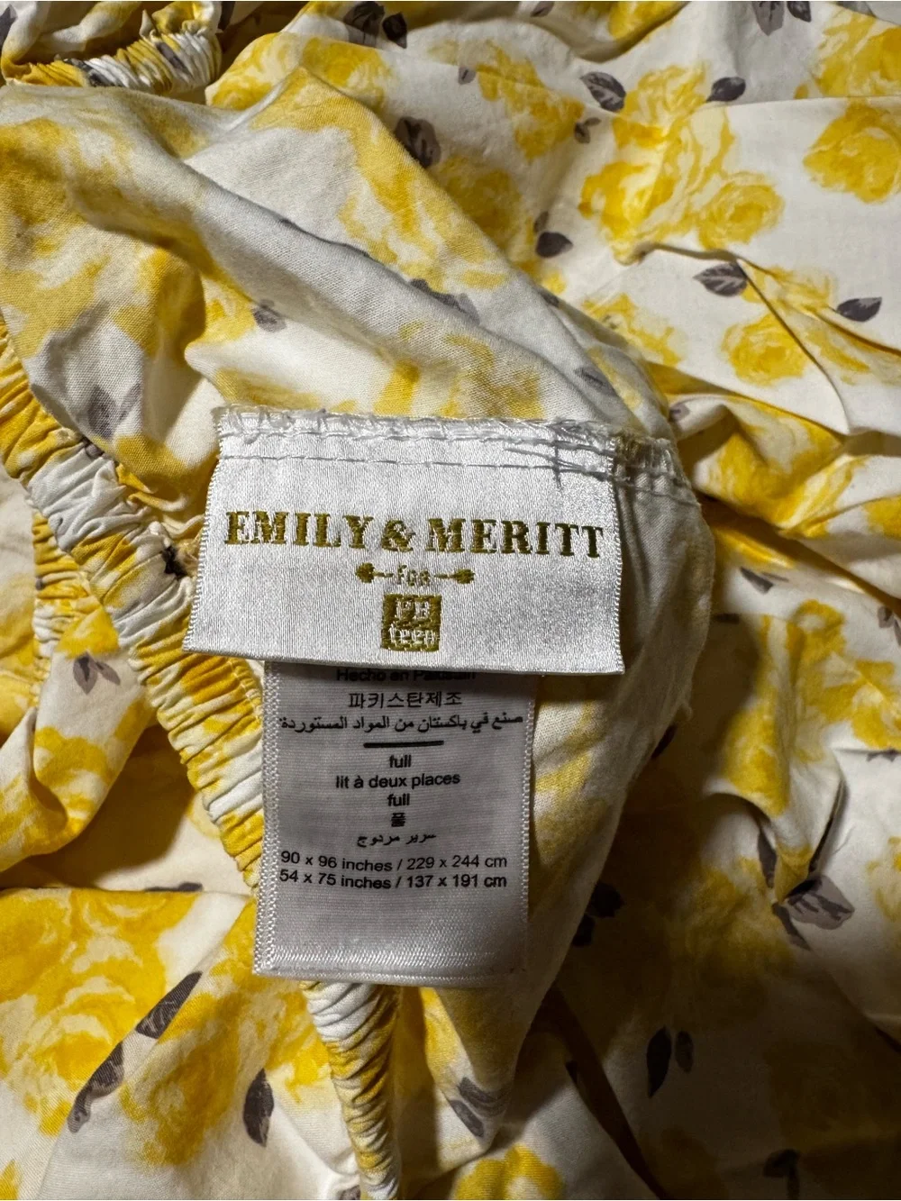 Pottery Barn Teen Emily & Merritt PB Floral Comforter & 3 Sheet Sets Full